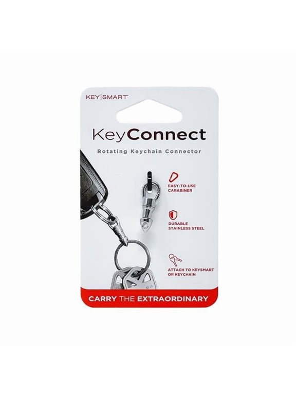 Key Smart 5039906 Connect Stainless Steel Swivel Key Ring, Silver