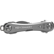 KeySmart Pro - Compact Key Holder w LED Light & Tile Smart Technology, Track Your Lost Keys & Phone w Bluetooth up to 10 Keys, Slate
