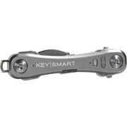 KeySmart Pro - حامل مفاتيح صغير الحجم مزود بإضاءة LED وتقنية ذكية للبلاط، وتتبع مفاتيحك المفقودة وهاتفك باستخدام تقنية Bluetooth حتى 10 مفاتيح، Slate