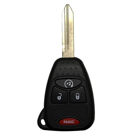 KeyStart 9977346 FOB Key Blank Self Programmable Remote Automotive ULK015 Double For Jeep Black