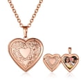 thumbnail image 1 of KeyStyle Heart Locket Necklace for Women Personalized Memorial Necklace that Holds Pictures Christmas Valentines Day Gifts for Her, 1 of 11