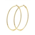 thumbnail image 1 of KeyStyle 14k Gold Plated Hoop Earrings for Women Lightweight Large Hoops Earring 70mm Christmas Birthday Gift, 1 of 10