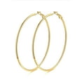 thumbnail image 1 of KeyStyle 70mm Hoop Earrings for Women Gold Plated Hoop Earrings Lightweight Large Earrings Birthday Jewelry Valentine's Day Gift for Her, 1 of 10