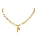 thumbnail image 1 of KeyStyle Initial Necklace for Women Men Gold Plated Figaro Letter Chain Necklace Alphabet Choker Necklaces Jewelry Anniversary Mother's Day Valentine Gift, 1 of 10