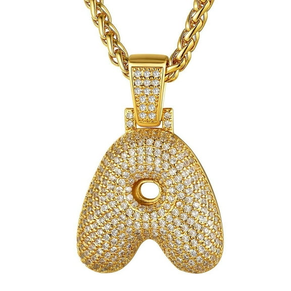 KeyStyle Initial Necklace for Men A-Z Letter Alphabet Necklace Women Personalized Jewelry Birthday Anniversary Gift for Husband Boyfriend