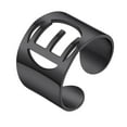thumbnail image 1 of KeyStyle Letter Initial Rings for Women Men Black Plated Cuff Statement Rings Adjustable Personalised Jewelry Mother's Day Gift for Mom, 1 of 10