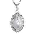thumbnail image 1 of KeyStyle Virgin Mary Necklace for Women Catholic Christian Necklaces Lady of Guadalupe Miraculous Mary Medal Religious Valentine's Day Gifts Birthday Christmas Jewelry, 1 of 10