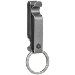 erioctry 2 Pcs Heavy Duty Dual Key Ring Detachable Pull Apart Snap Lock  Holder Keychains, Silver