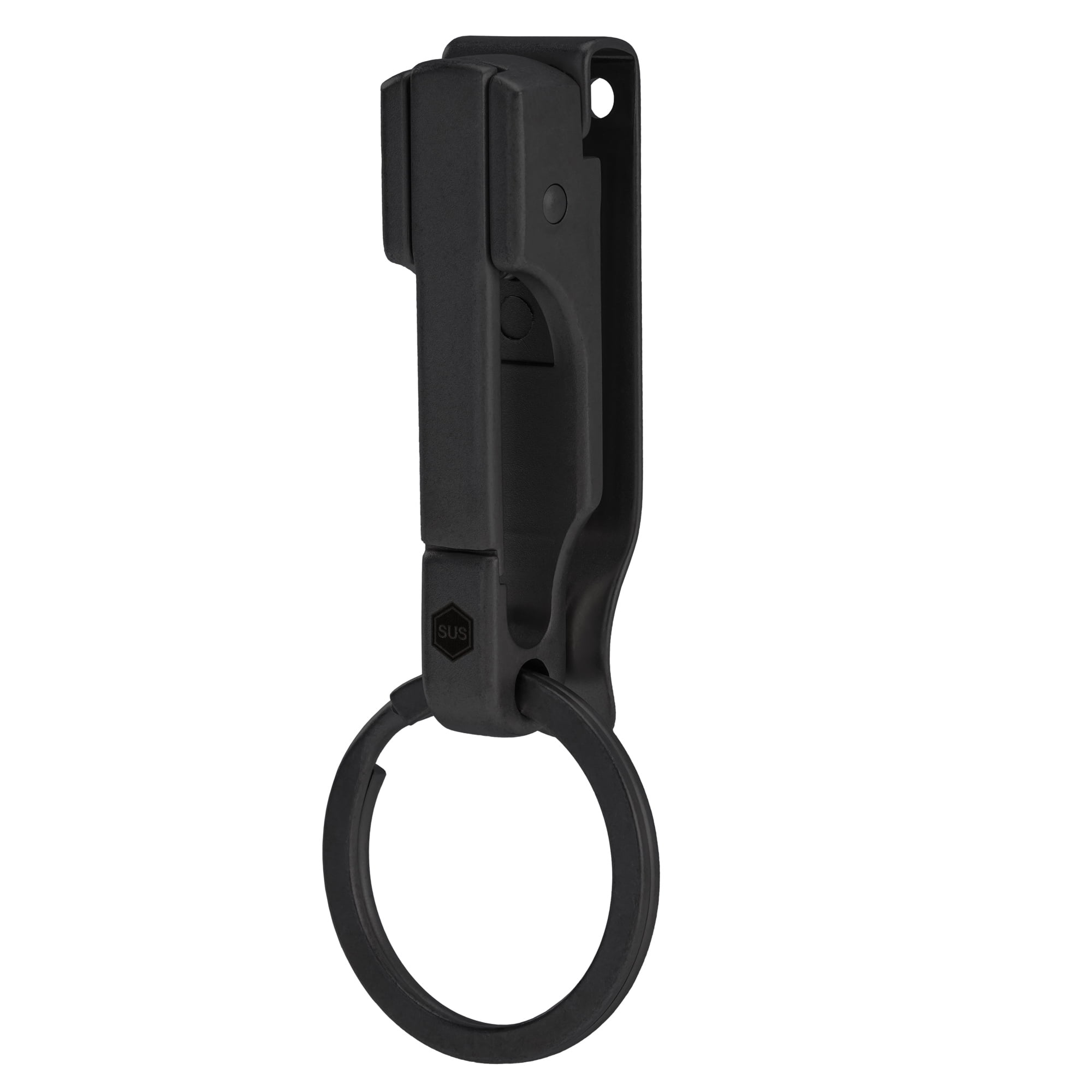KeyUnity Titanium Keychain Pocket Clip, 2-in-1 EDC Key Ring Holder