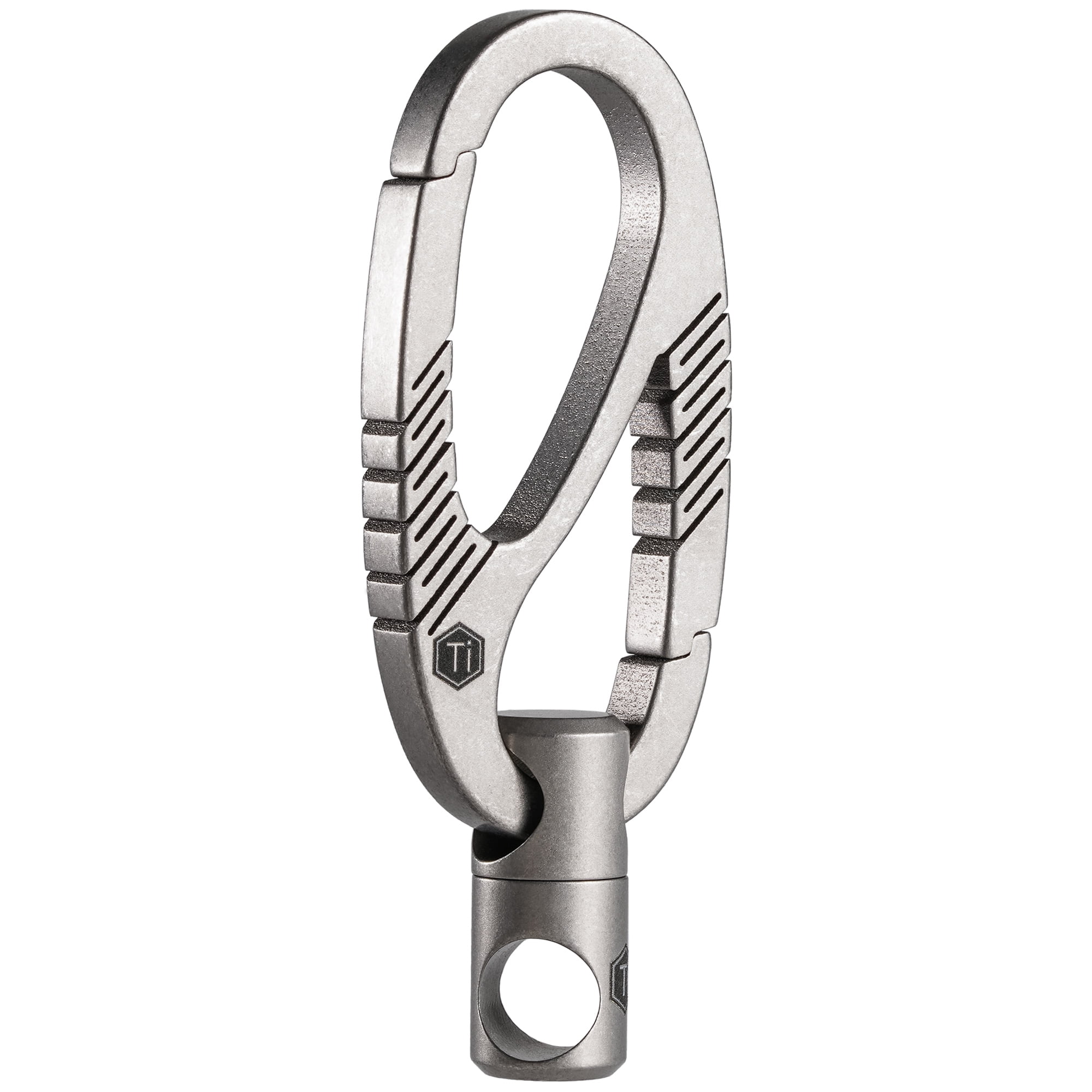 1pc Men's Titanium Bottle Opener Key Chain Carabiner Car Key Chains With  Key Ring For Unisex