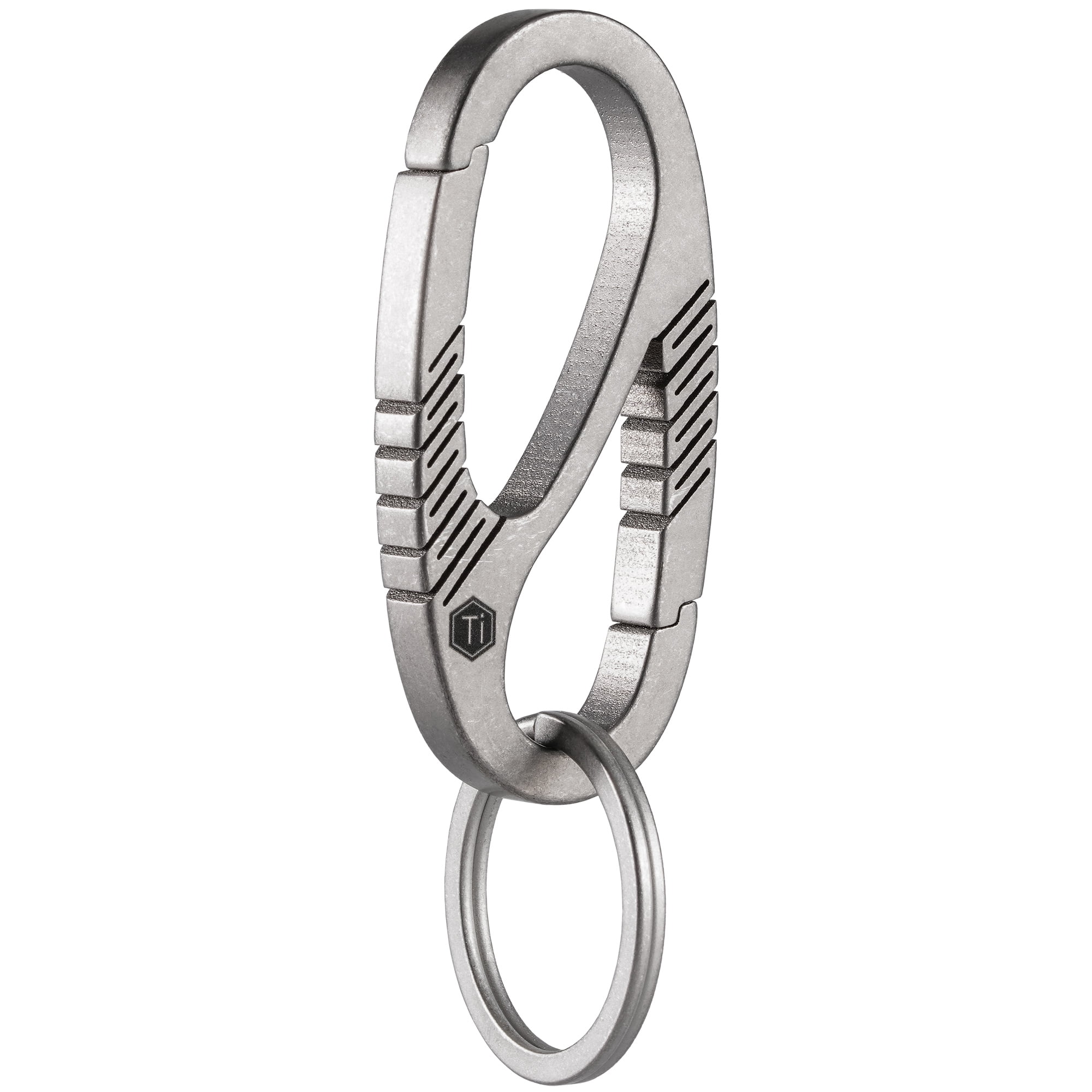 TISUR Titanium Key Ring, Key Chain Rings Heavy Duty Swivel Keyrings Carabiner Keychain for Men and Women Key Chain Assecories