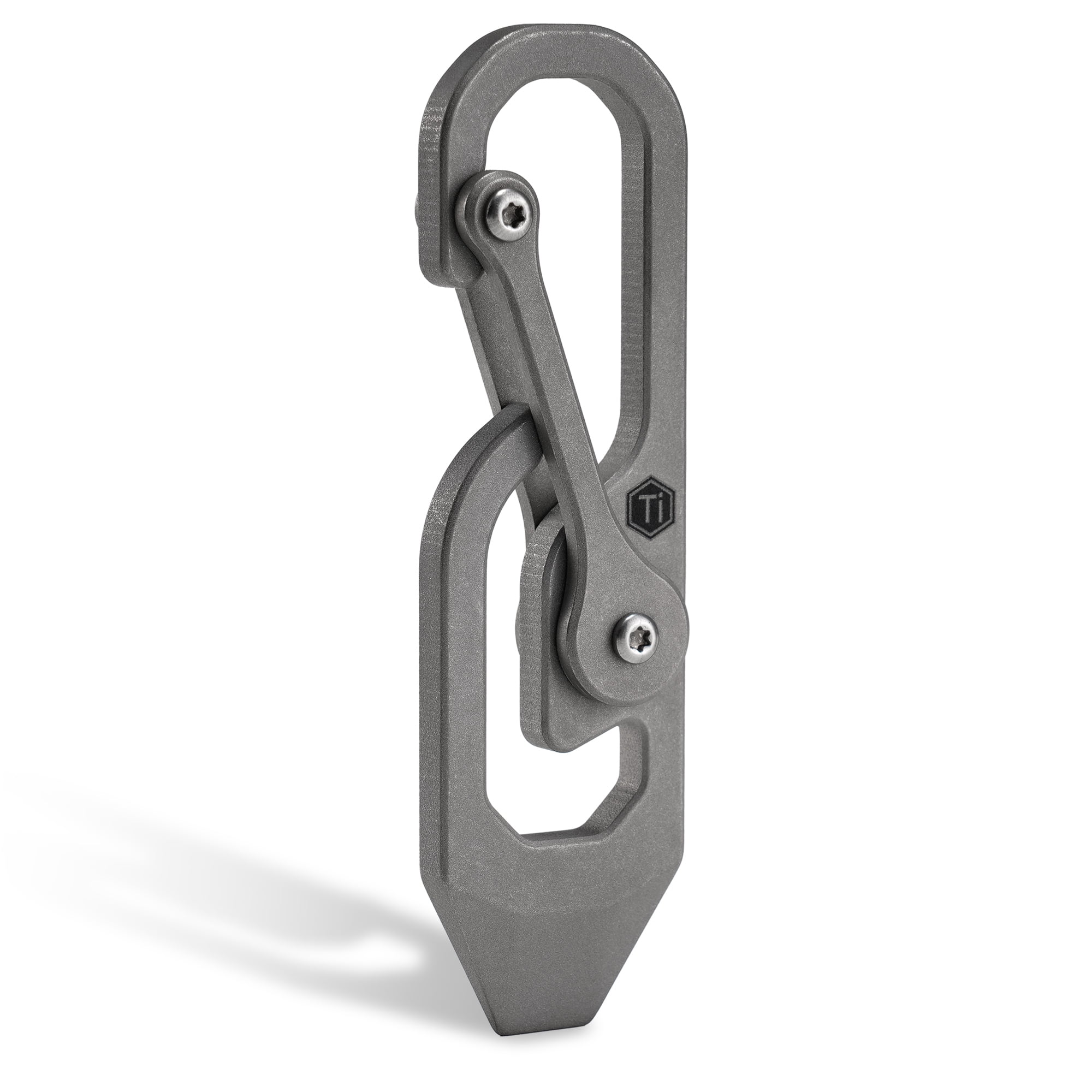2pcs Mini Scissors & Crowbar Pry Bar Keychain Tool Survival EDC Carabiner  Clip