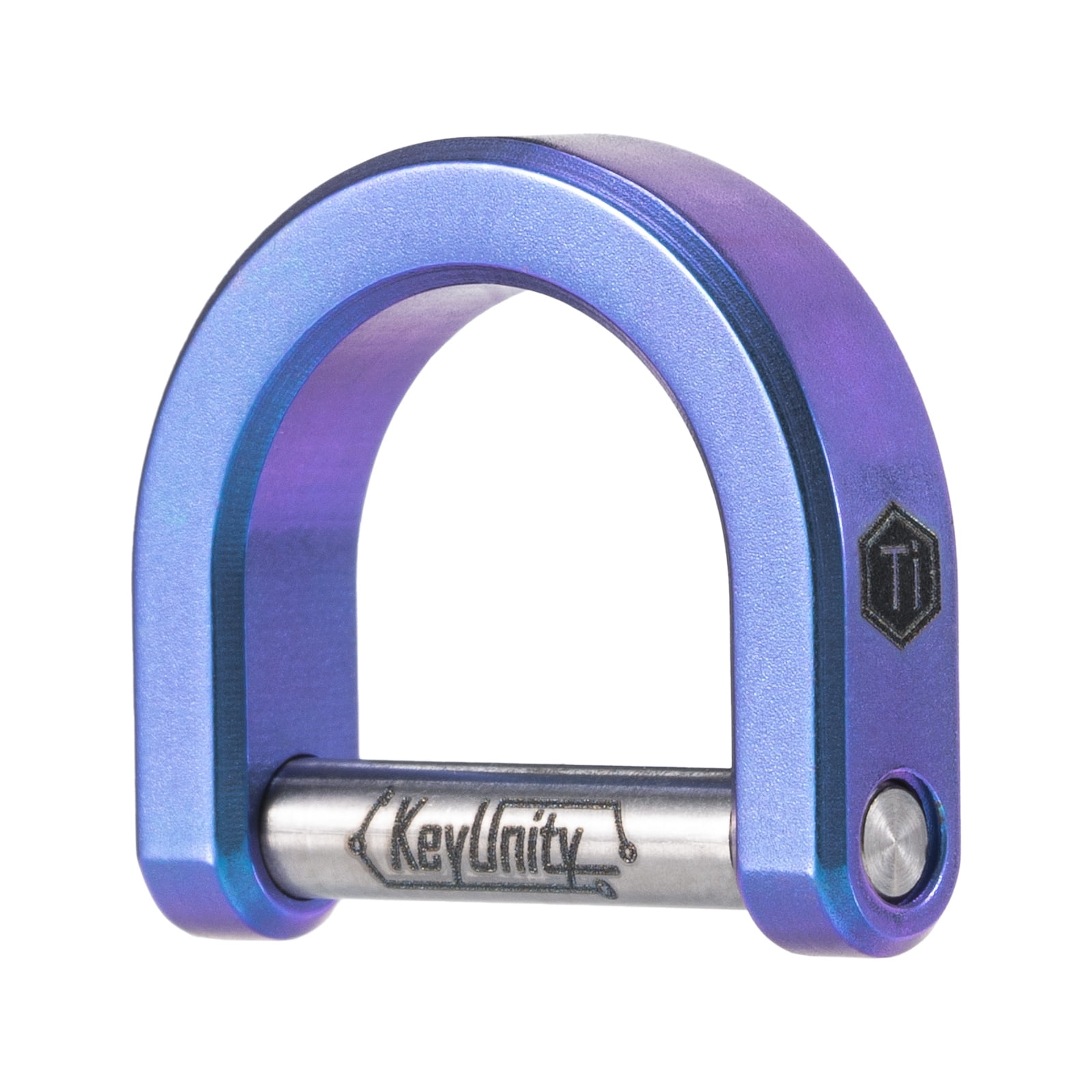 Key Kop II Locking Key Ring with 2 Inch Shackle and Blue Colored Boot