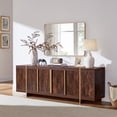 thumbnail image 1 of KeyWhat Modern TV Stand for TVs Up to 80", Storage Cabinet, 10 Compartments, Hidden Handles, 1 of 9