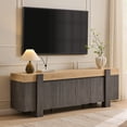 thumbnail image 1 of KeyWhat Modern TV Stand for TVs Up to 80", Storage Cabinet, 6 Compartments, Hidden Handles, 1 of 8