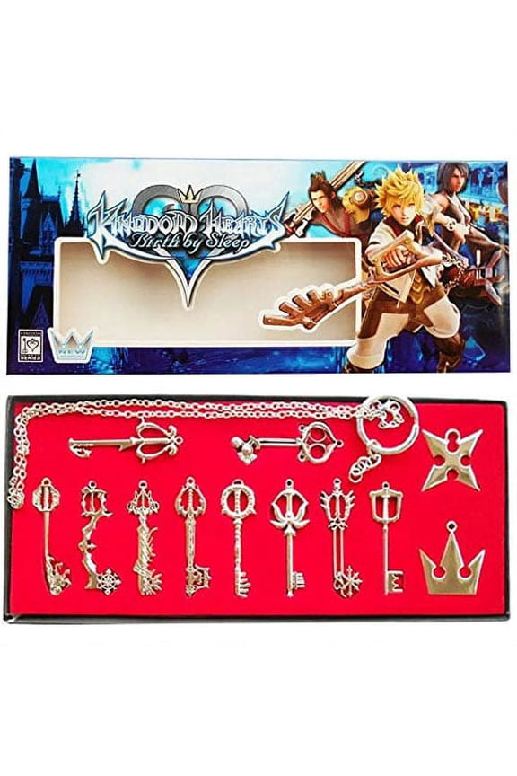 Keyblade Weapon - Kingdom Hearts 12 Pcs. Necklace Pendant Set