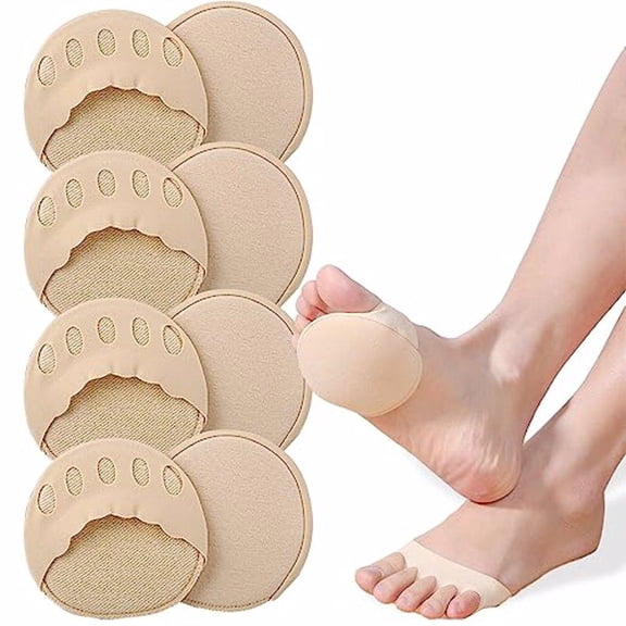 Keyboarant 4a Of Toe Socks Pads Cushioned Sole For Added Comfort Throughout Day Forefoot Padding Warm Gift