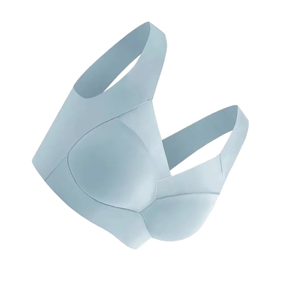 Keyboarant Everyday Bras For Women No Back Fat Wire Free And Posture Correcting Posture Correcting Bra light blue 6XL