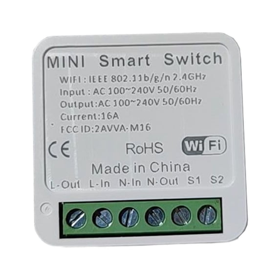 Keyboarant Mini Smart WiFi Switch Wireless App Remote Control Voice Assistant Timer Breaker Module Portable Controller