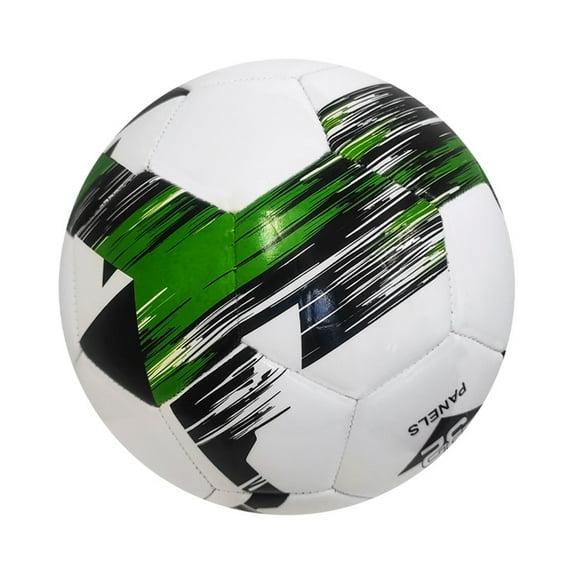 Keyboarant Official Size 5 Soccer Ball For Match And Training Football Soft PVC Cover For Smooth Handling White green