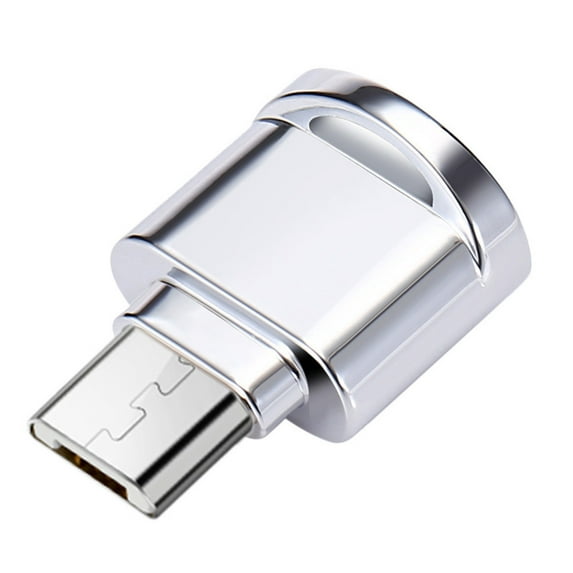 Keyboarant Portable Type -C / Micro USB Card Reader Phone OTG Adapter Type -C Memory Card Reader For Silver