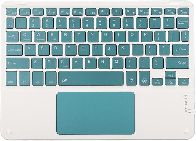 Keyboard, 10 Inch Ultra Slient Portable Bluetooth Keyboard with ...