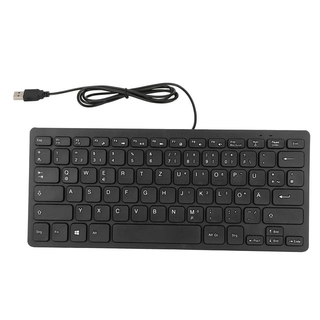 Keyboard 78 Key Mute Ultra Thin Wired Mini USB Interface Desktop