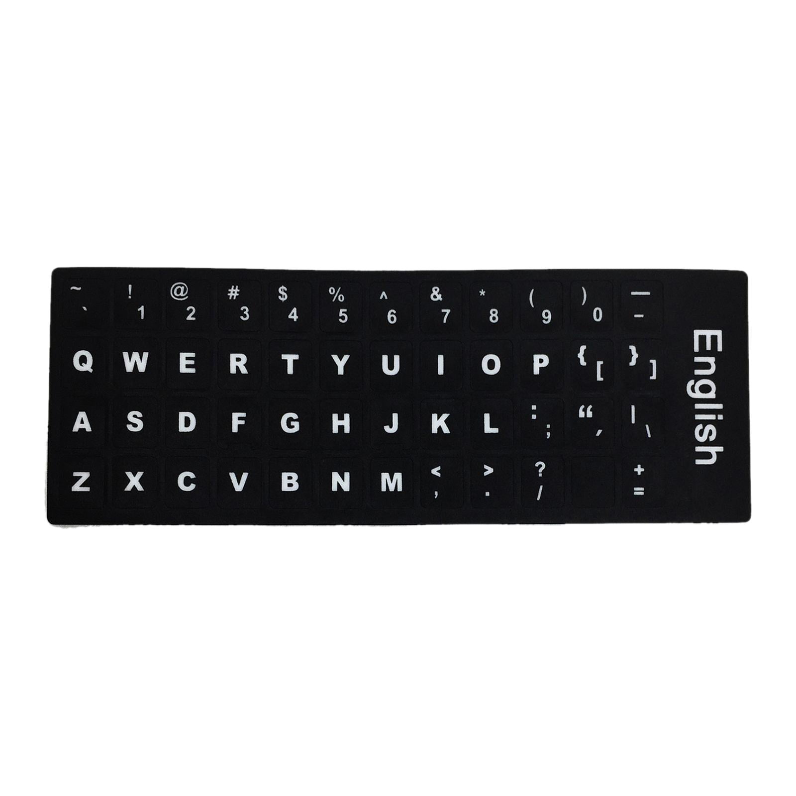 Keyboard Alphabet Stickers Keyboard Letters Stickers Black Background