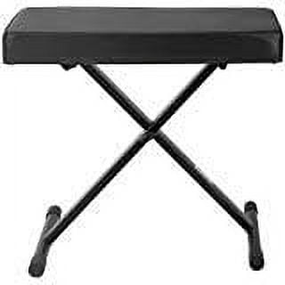 GLEAM Keyboard Bench - Adjustable X-Style Piano Stool With Padded Cushion