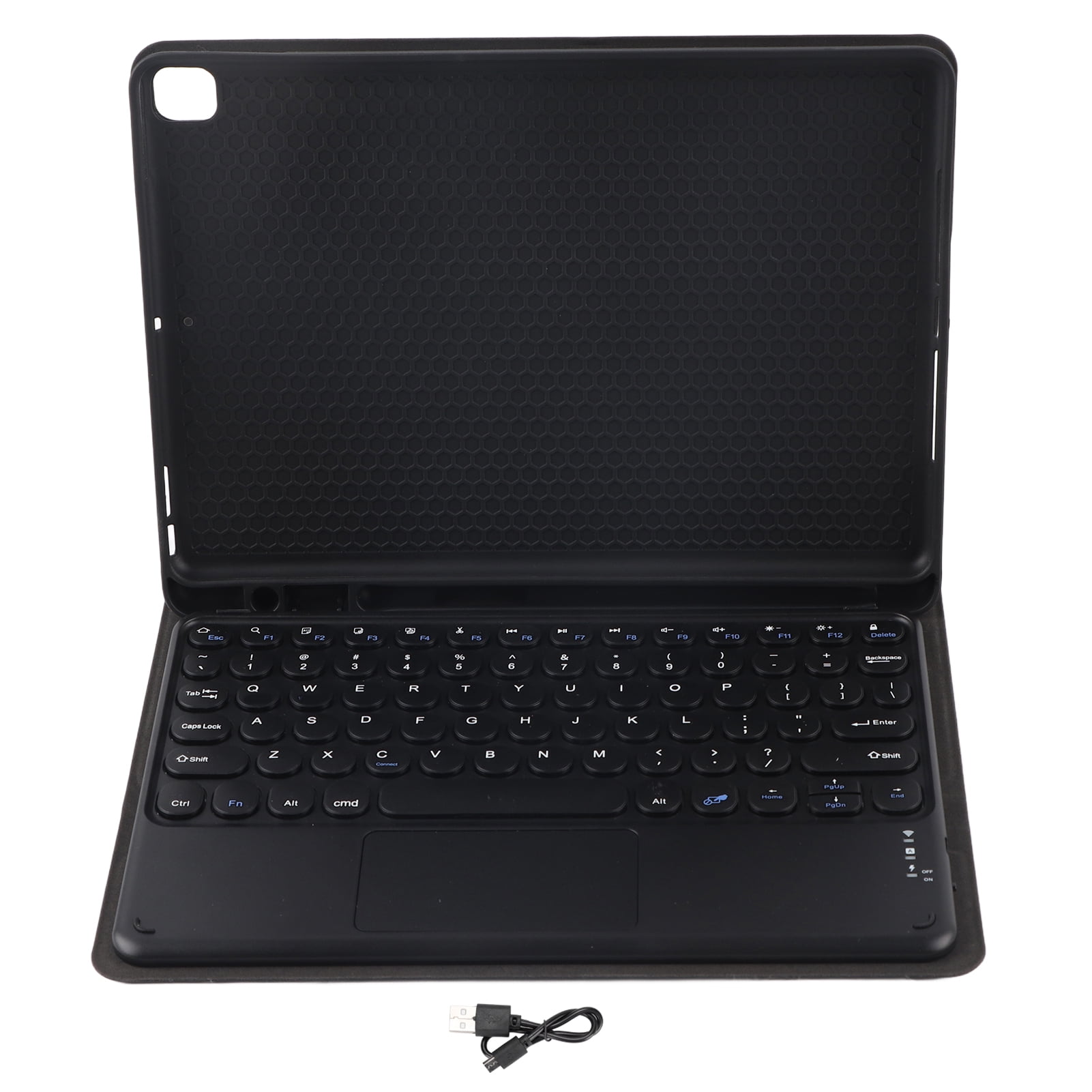 Keyboard Case 10in Round Keycap Touch Wireless Keypads with Silicone ...