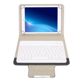 Keyboard Case For 10 Inch Tablets, 2-in-1 Blue Tooth Wire Less Keyboard,Universal PU Leather Folio Cover