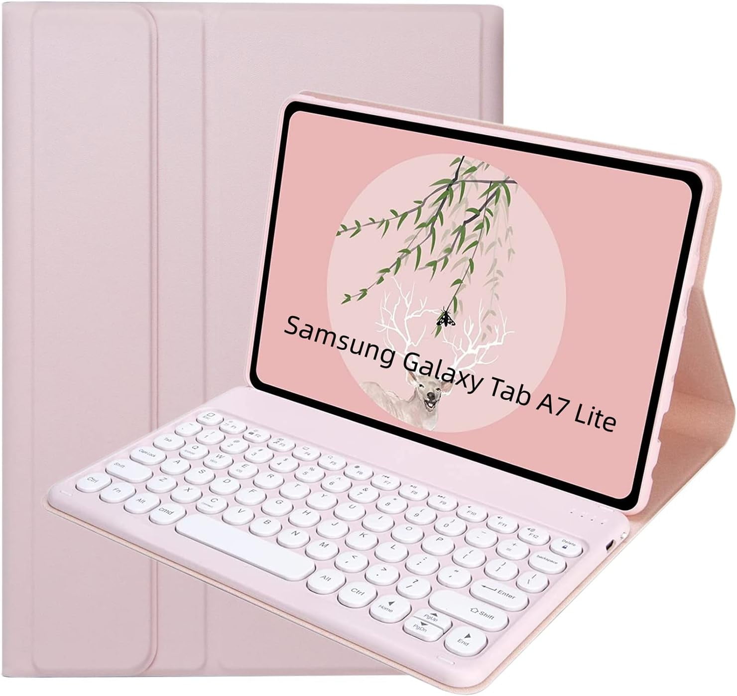 Keyboard Case for Samsung Galaxy Tab A7 Lite 2021, Candy