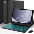 thumbnail image 1 of Keyboard Case for Samsung Galaxy Tab A9 Plus/A9+ 11 Inch 2023 Tablet, Model SM-X216 SM-X210 SM-X218, Smart Cover with Detachable Wireless Backlit Bluetooth Keyboard and Mouse, 1 of 11