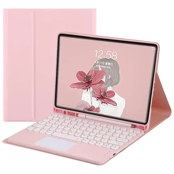 Keyboard Case for Samsung Galaxy Tab S10 FE Plus 13.1 inch 2025 SM-X620/X626B/X626 with Multi-Touch Trackpad, Flip Stand Protective Cover with Pencil Holder