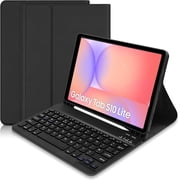 Keyboard Case for Samsung Galaxy Tab S10 Lite 5G / S10 FE / S9 FE / S9 10.9" / 11" 2025/2023 - Magnetic Detachable Bluetooth Keyboard with S Pen Holder, Slim Stand Protective Black