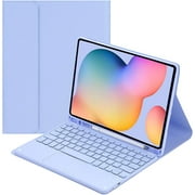 Keyboard Case for Samsung Galaxy Tab S6 Lite 10.4 Inch 2022/2020, Detachable Bluetooth Keyboard, Smart Trackpad, Full-Body Protection Cover with S Pen Holder Model SM-P610/P613/P615/P619