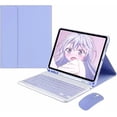 thumbnail image 1 of Keyboard Case & Wireless Mouse Set for Samsung Tab S10 FE 10.9 Inch 2025, Purple, 1 of 4