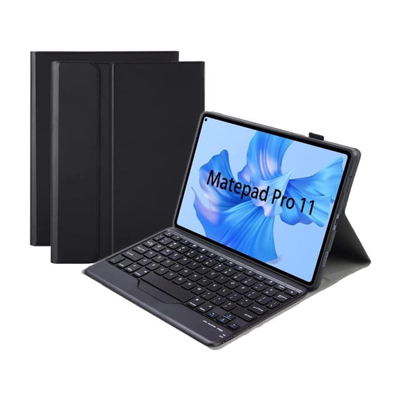 Keyboard Case for Huawei MatePad Pro 11 2022, Soft TPU Protective Cover with Magnetically Detachable Wireless Bluetooth Keyboard