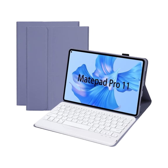 Keyboard Case for Huawei MatePad Pro 11 2022, Soft TPU Protective Cover with Magnetically Detachable Wireless Bluetooth Keyboard