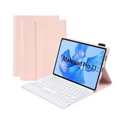 Keyboard Case for Huawei MatePad Pro 11 2022, Soft TPU Protective Cover with Magnetically Detachable Wireless Bluetooth Keyboard