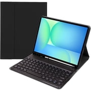Keyboard Case for Samsung Galaxy Tab S10 FE+ Plus 5G Tablet Case 13.1 Inch with S Pen Holder, Slim Stand Cover Detachable Keyboard