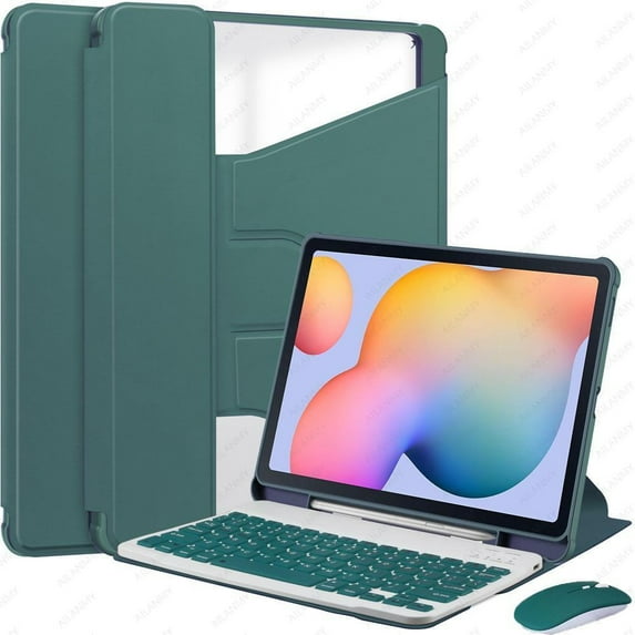 Keyboard Case for Samsung Galaxy Tab S9 Plus / S9 FE Plus 12.4" - Detachable with Touchpad & Pencil Holder