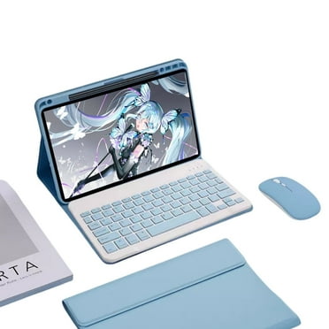 Keyboard Case for iPad 10.2" 9th 8th 7th Generation, with Detachable Bluetooth Keyboard and Mouse,Built-in Pencil Holder