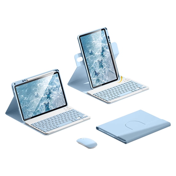 Keyboard Case for iPad 10th Generation 10.9“2022, 360° Rotating Smart Cover with Detachable Wireless Keyboard and Mouse for iPad 10th Gen 2022
