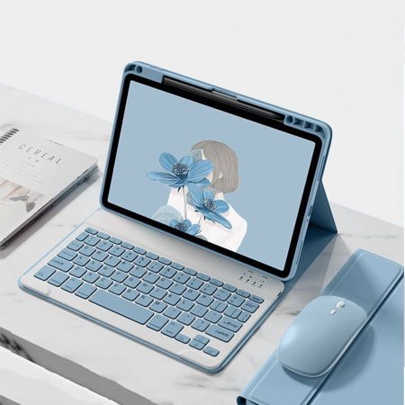Keyboard Case for iPad 10th Generation 10.9" 2022, Magnetically Detachable Wireless Keyboard with Mouse Pencil Holder for New iPad 10th Gen 2022