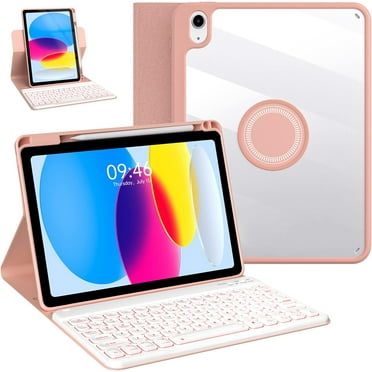 iPad Keyboard Case with Detachable Backlit Magnetic Keyboard for iPad