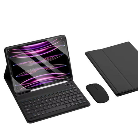 Keyboard Case for iPad 10th Generation 10.9-inch 2022, Detachable Bluetooth Keyboard, Stand Folio Keyboard Cover with Mouse and Pencil Holder for New iPad 10th Gen 2022