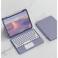 thumbnail image 1 of Keyboard Case iPad 9th Generation 2021 10 2 8th 7th Detachable Magnetic Cover Vertical Stand Magnetically Color Round Key Trackpad 9th 8th 7th Gen 20, 1 of 7