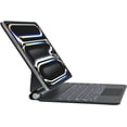 thumbnail image 1 of Keyboard Case for iPad Air 11 inch (M3 2025 /M2 2024) & iPad Pro 11 inch (4th/3rd/2nd/1st), Magic Keyboard Case for 10.9” iPad Air 4th/5th Gen，Multi-Touch Trackpad 7 Colors Backlight (White), 1 of 9