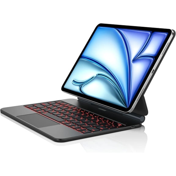 Keyboard Case for iPad Air 11-inch M4/M3 / Air 5th 4th Generation - Magic-Style Magnetic Keyboard Case with Multi-Touch Trackpad Compatible with Apple iPad Air 11 M4/M3/M2 (2026/2025/2024), Air 5